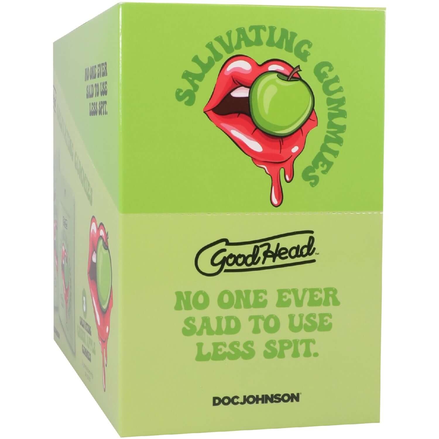 Goodhead - Salivating Gummies 24 Pk Display (3 Pcs Per Pouch) - Green Apple-0