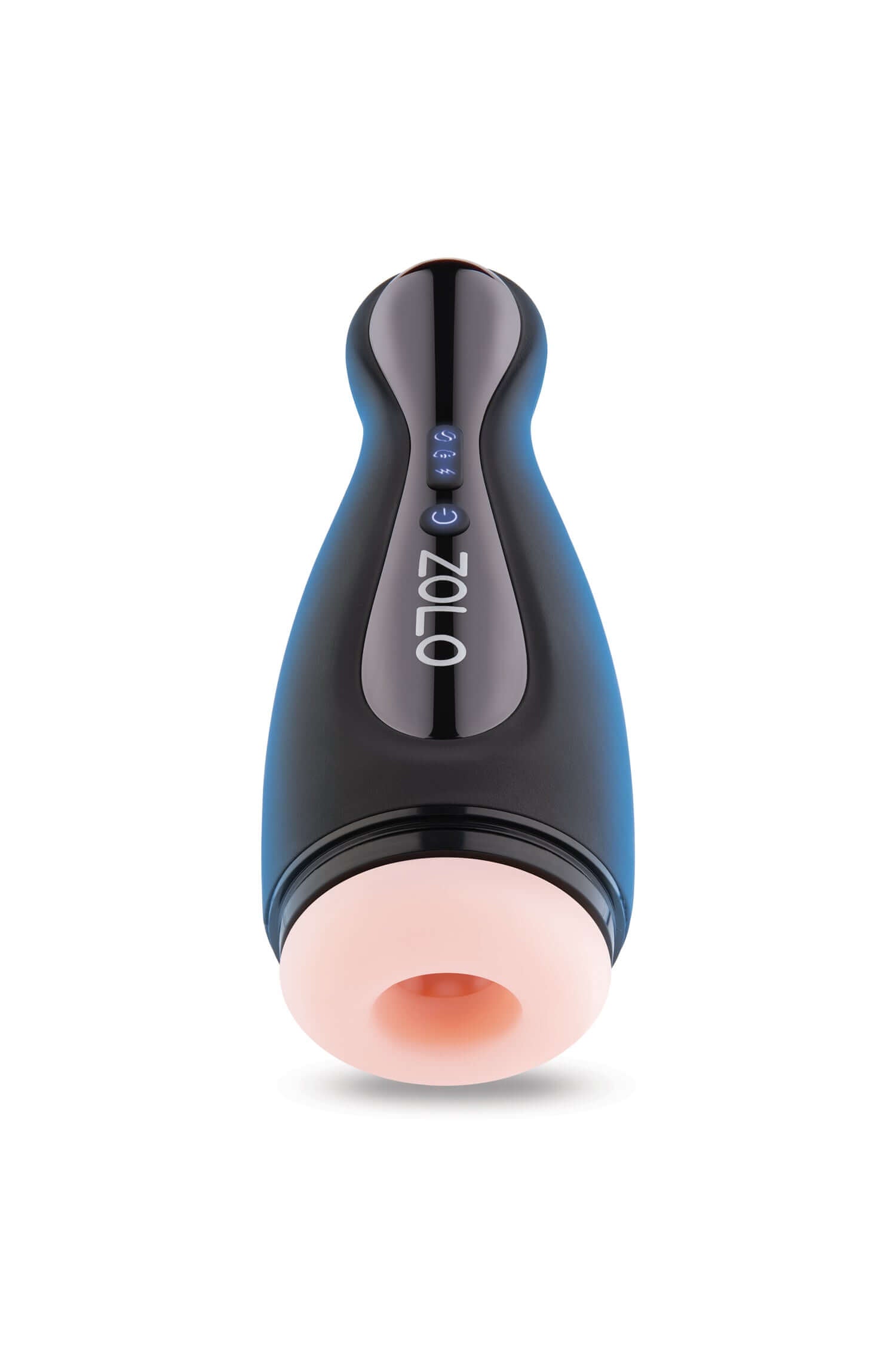 ZOLO Blowpin vibrating blowjob penis massager featuring sleek design and lifelike sensations with multiple modes.