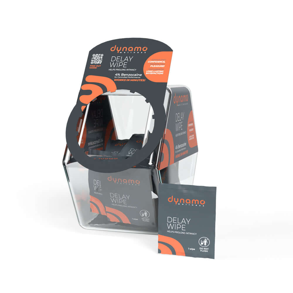 Dynamo Wellness Delay Wipe 4% - Bowl 144 Pieces-0