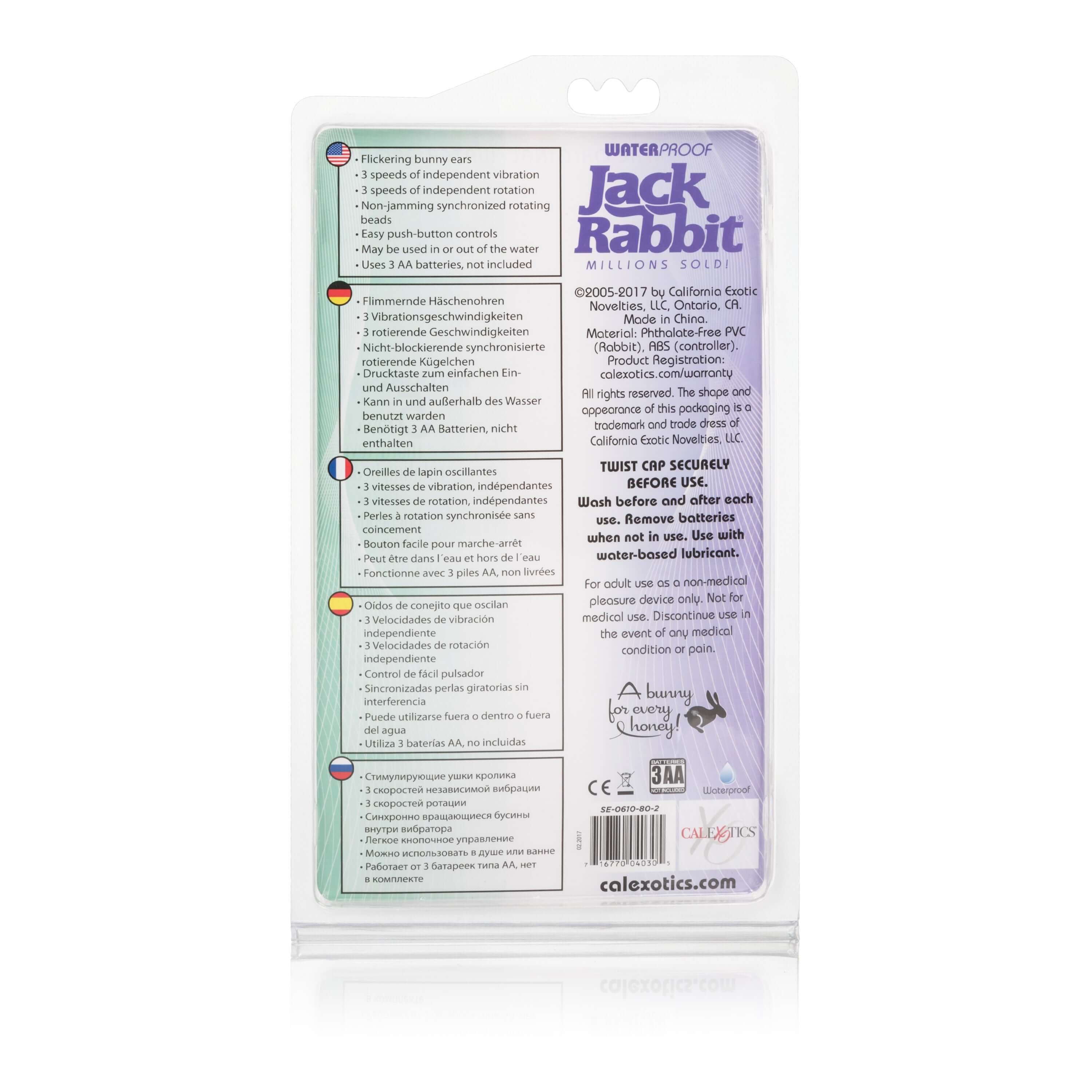 Waterproof Jack Rabbit 5 Rows - Purple-1