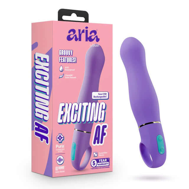 Aria - Exciting Af 2.0 - Rechargeable Vibe - Indigo-0