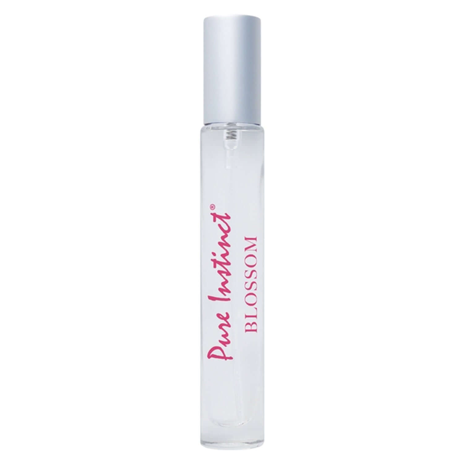 Pure Instinct Pheromone Perfume Spray Blossom 9.2 ml bottle, featuring floral elixir fragrance with enchanting scent.