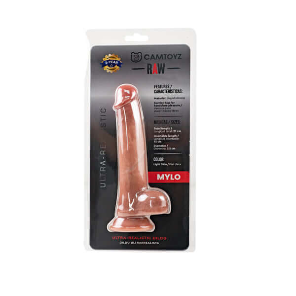 Raw Dildo Ultra Realistic Mylo - Brown-2