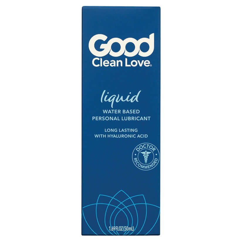 Good Clean Love Liquid Water Based Lubricant 1.69 Oz packaging showing hydrating formula.