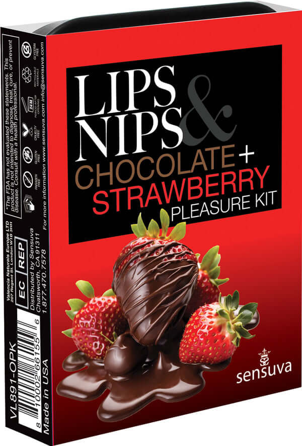Lips and Nips Pleasure Kit Chocolate-Strawberry-0