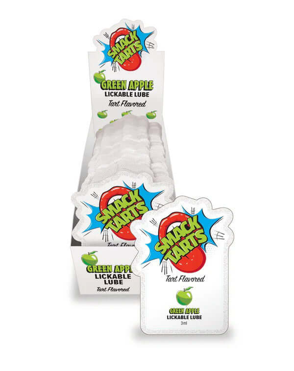 Smack Tarts Lube 3ml Pouch Display 36pc - Sour Apple-0