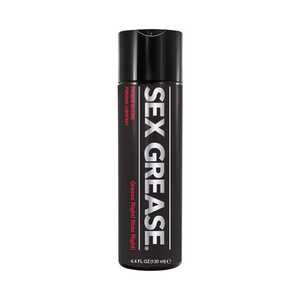 Sex Grease Silicone Based Lubricant 4.4 Oz bottle for enhanced comfort and glide.
