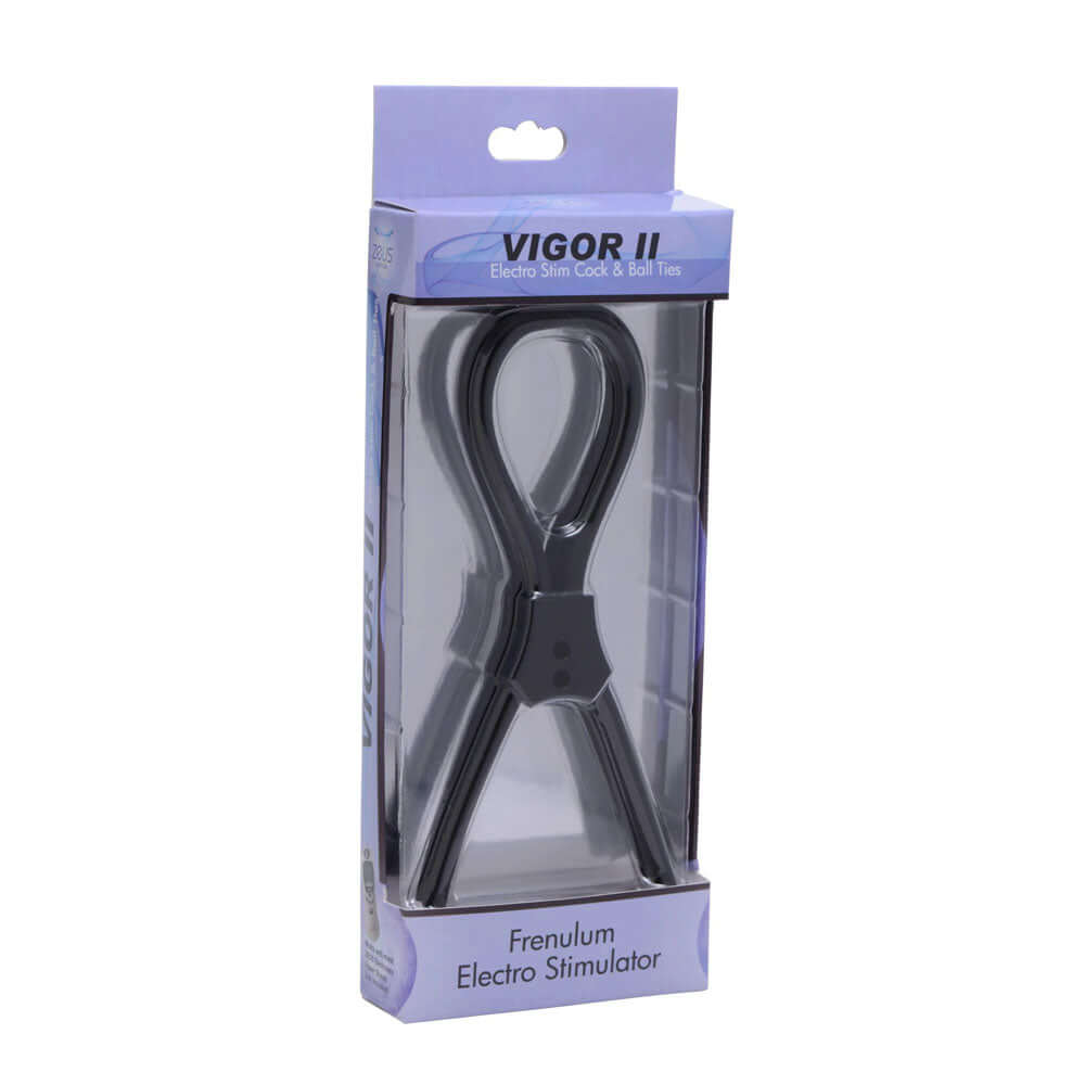 Vigor II Electro Stim Cock and Balls Ties & Frenum Electro Stimulator-2