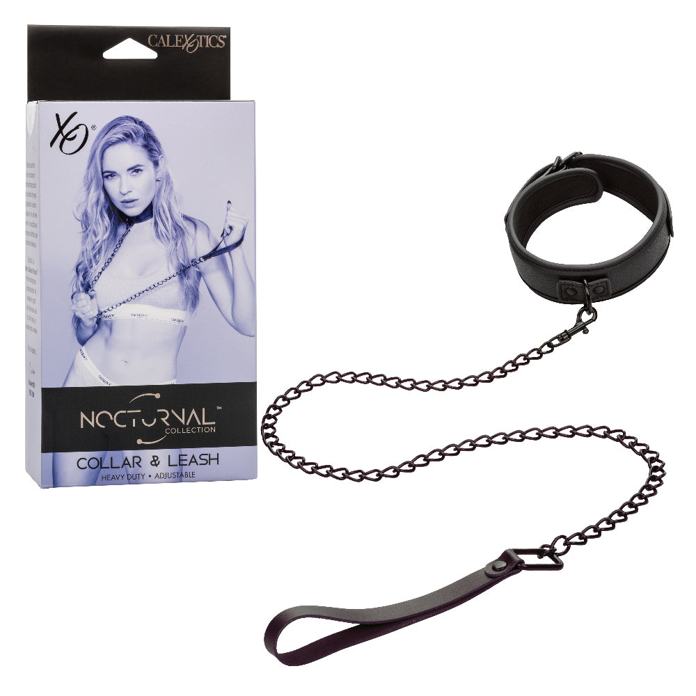Nocturnal Collection  Collar and Leash - Black-0