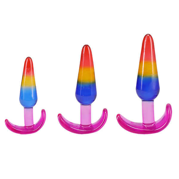Crystal Jellies - Anal Trainer Set - Rainbow-1