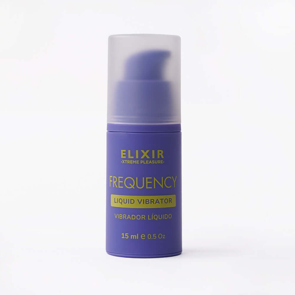 Elixir Frequency Liquid Vibrator 15 ml bottle designed for intimate stimulation and enhanced pleasure.