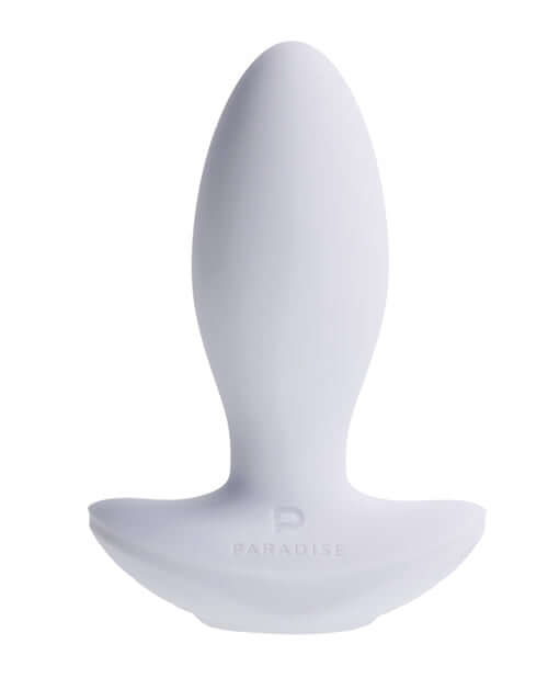 Illumination THE Plug Vibrator White displayed on a clean background showcasing its modern design and smooth finish.