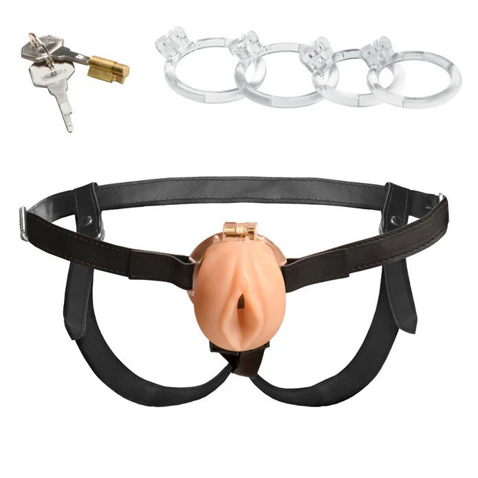 Pussy Chastity Cage - Light-1