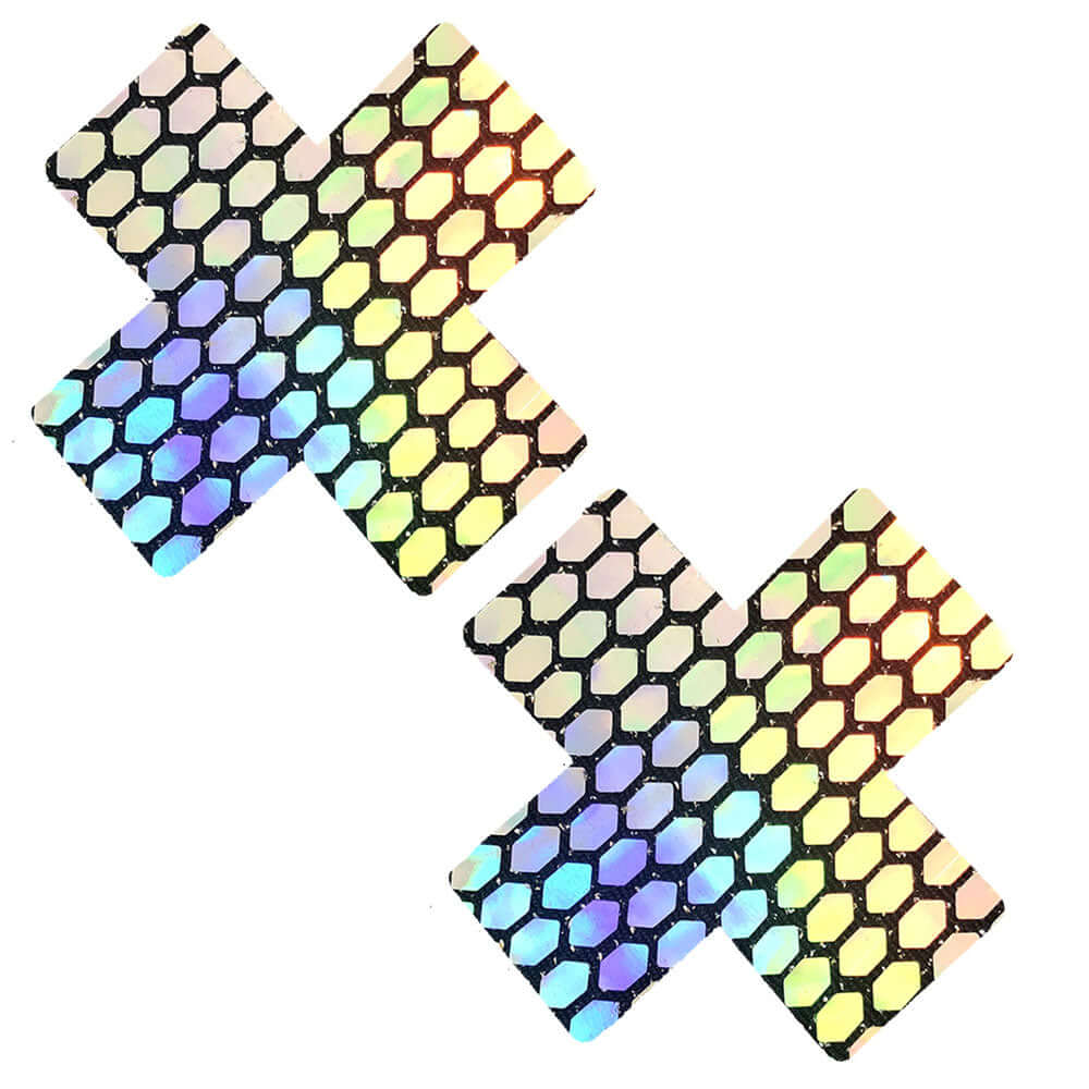 Mirrored Mayhem Super Holographic X Factor Nipztix Pasties-0
