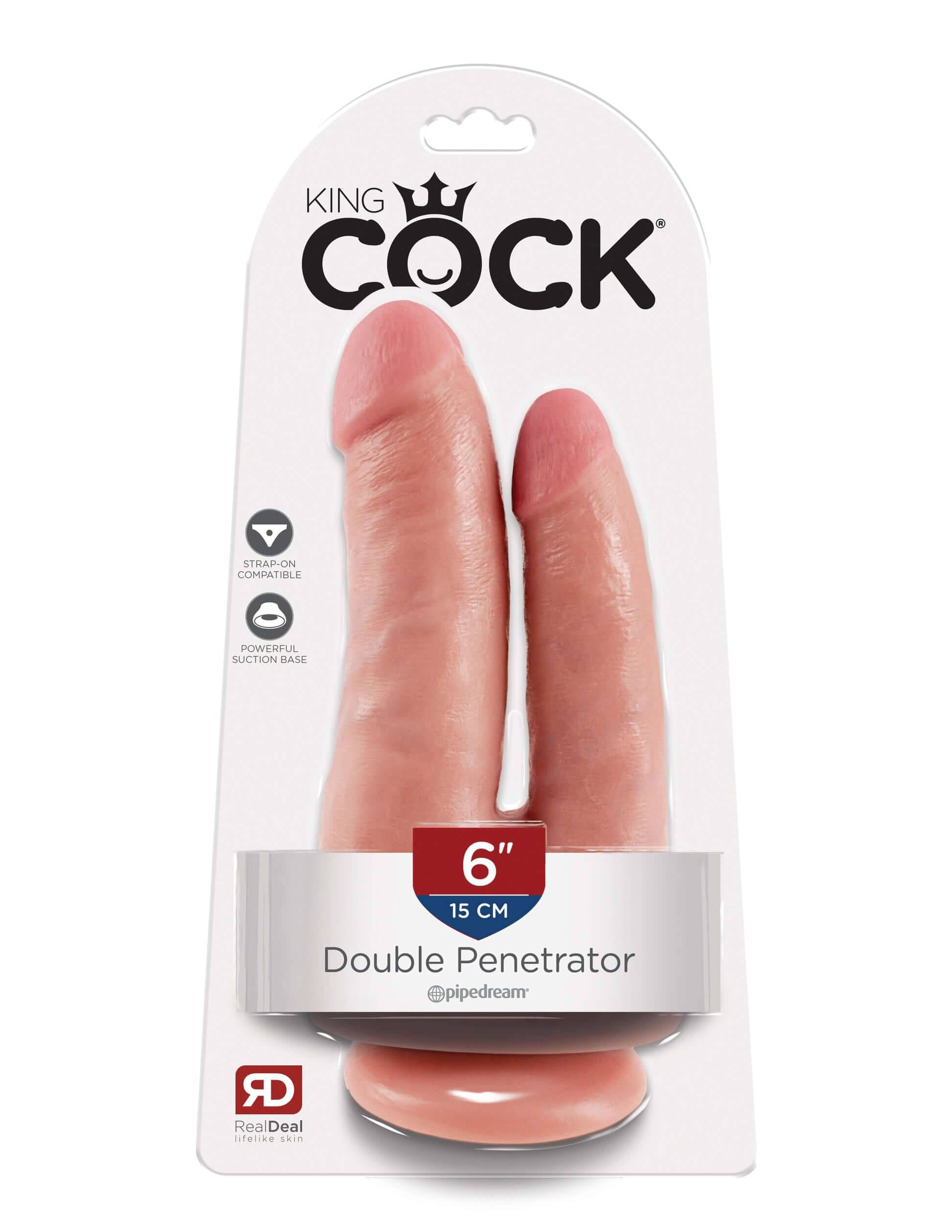 King Cock Double Penetrator - Flesh-4
