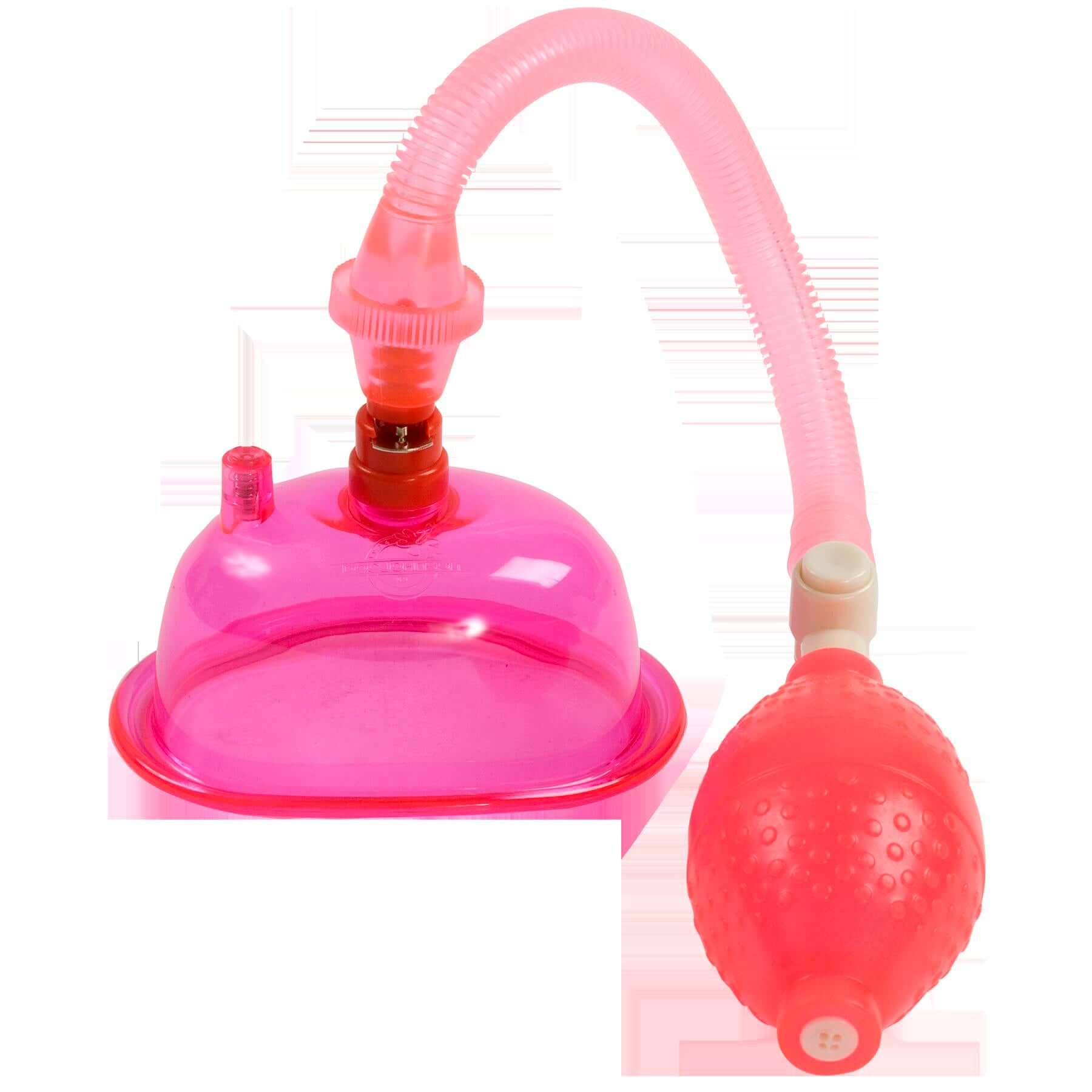Pussy Pump Pink Doc Johnson body-safe vacuum enhancement tool designed for increased sensitivity and heightened sensations.