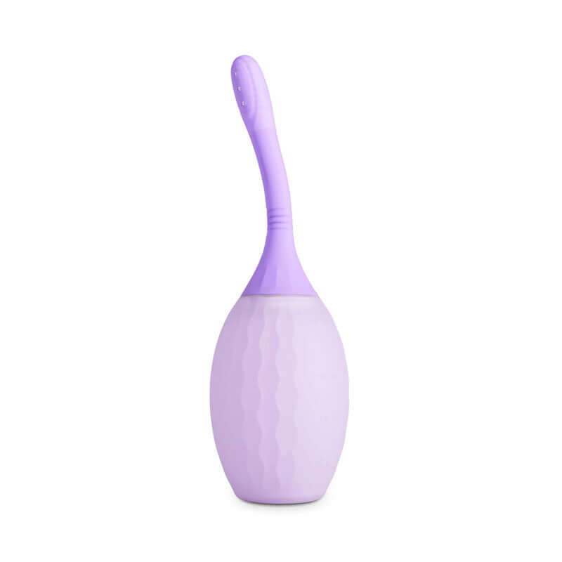 INIYA Refresh Silicone Enema Purple designed for intimate hygiene and comfortable cleansing experience.