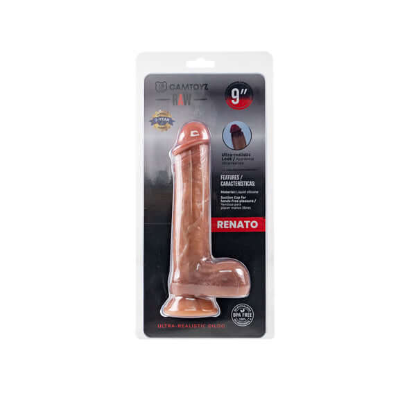 Raw Dildo Ultra Realistic Renato - Brown-2