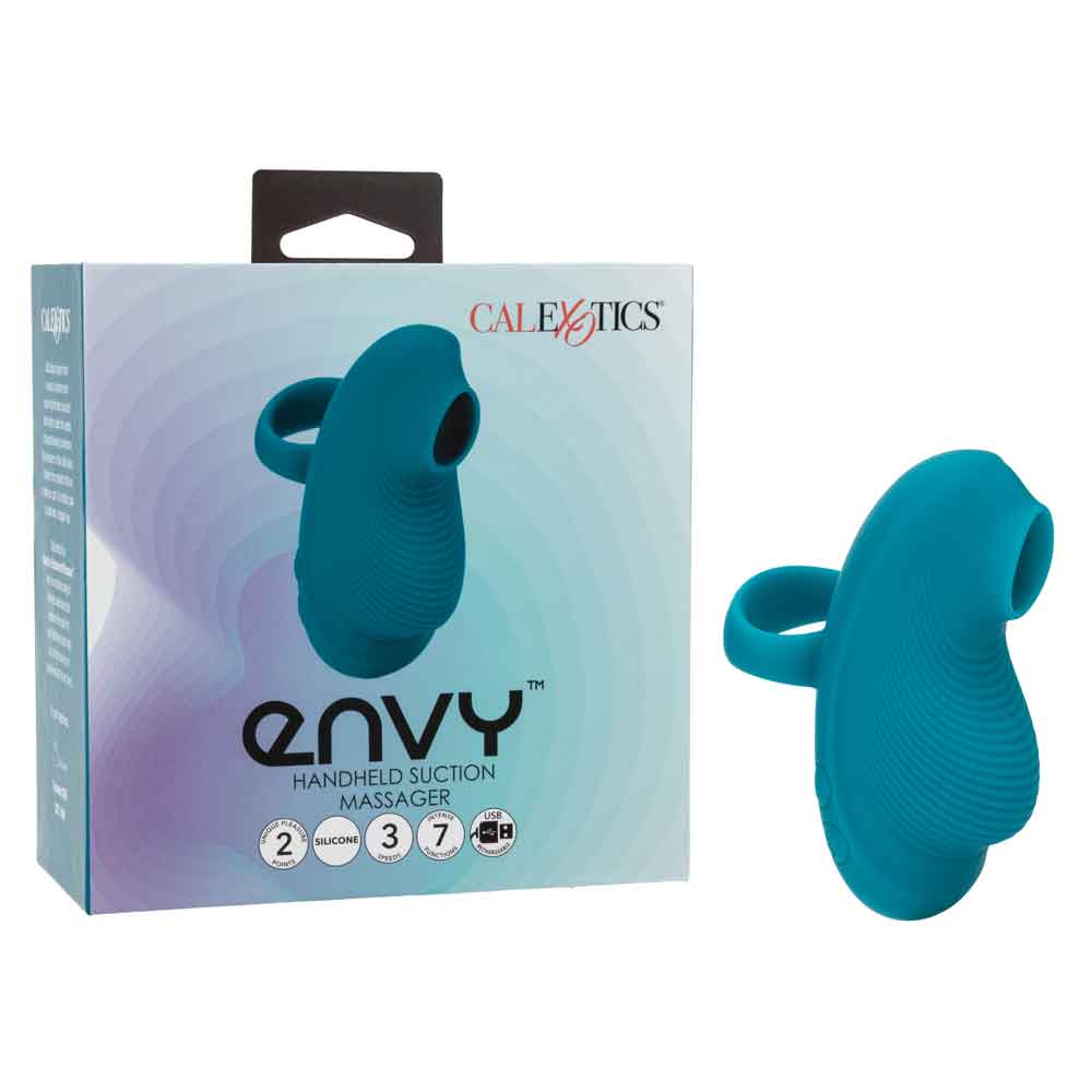 Envy Handheld Suction Massager - Blue-9