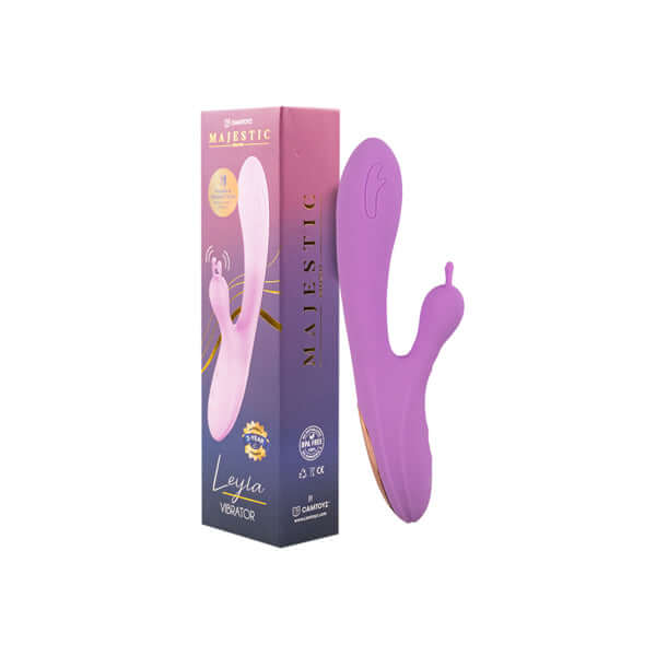 Double Leyla Vibrator - Purple-3