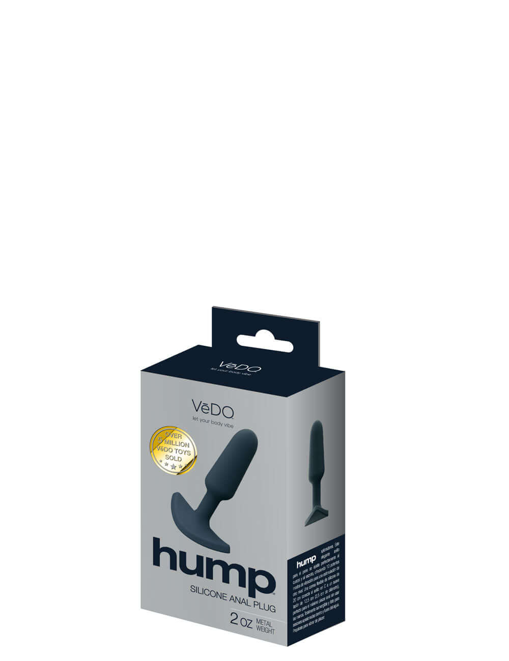 Hump Silicone Anal Plug - Black-0