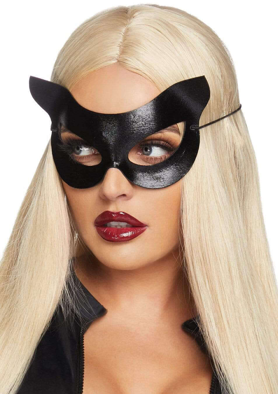 Vinyl Cat Mask - Os - Black-0