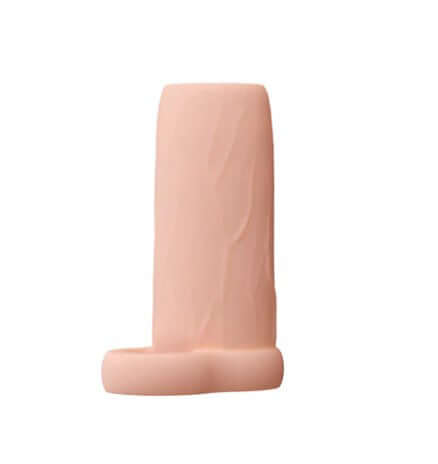 Performance 3.5 Inch Enhancement Penis Sleeve Beige, a compact enhancement sleeve for increased girth and sensation.