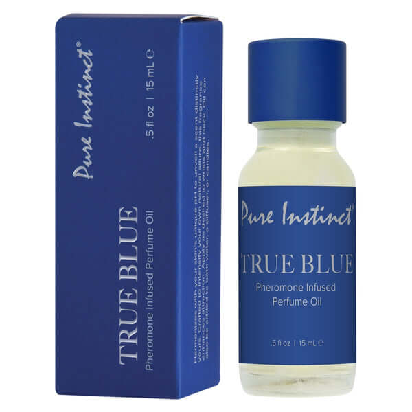 Pure Instinct Pheromone Perfume Oil Original Dropper True Blue 15ml .5fl Oz-1
