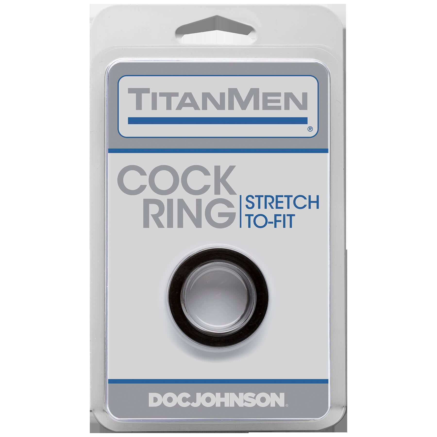 Titanmen Cock Ring - Black-1