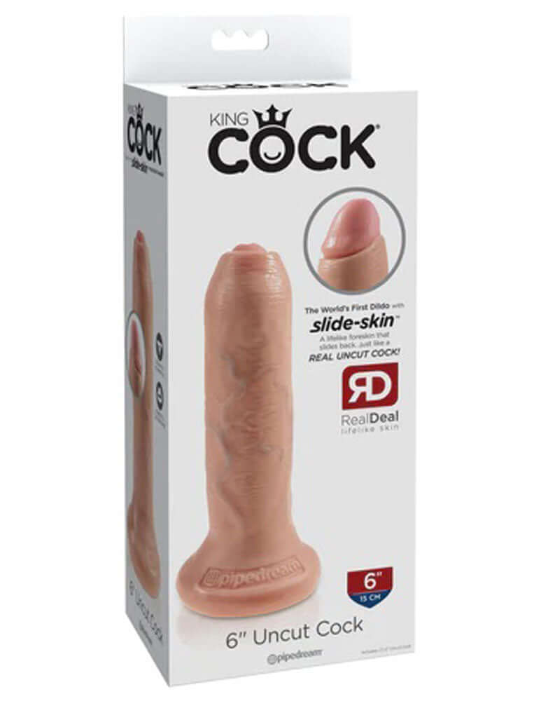 King Cock 6 Inch Uncut - Light-4