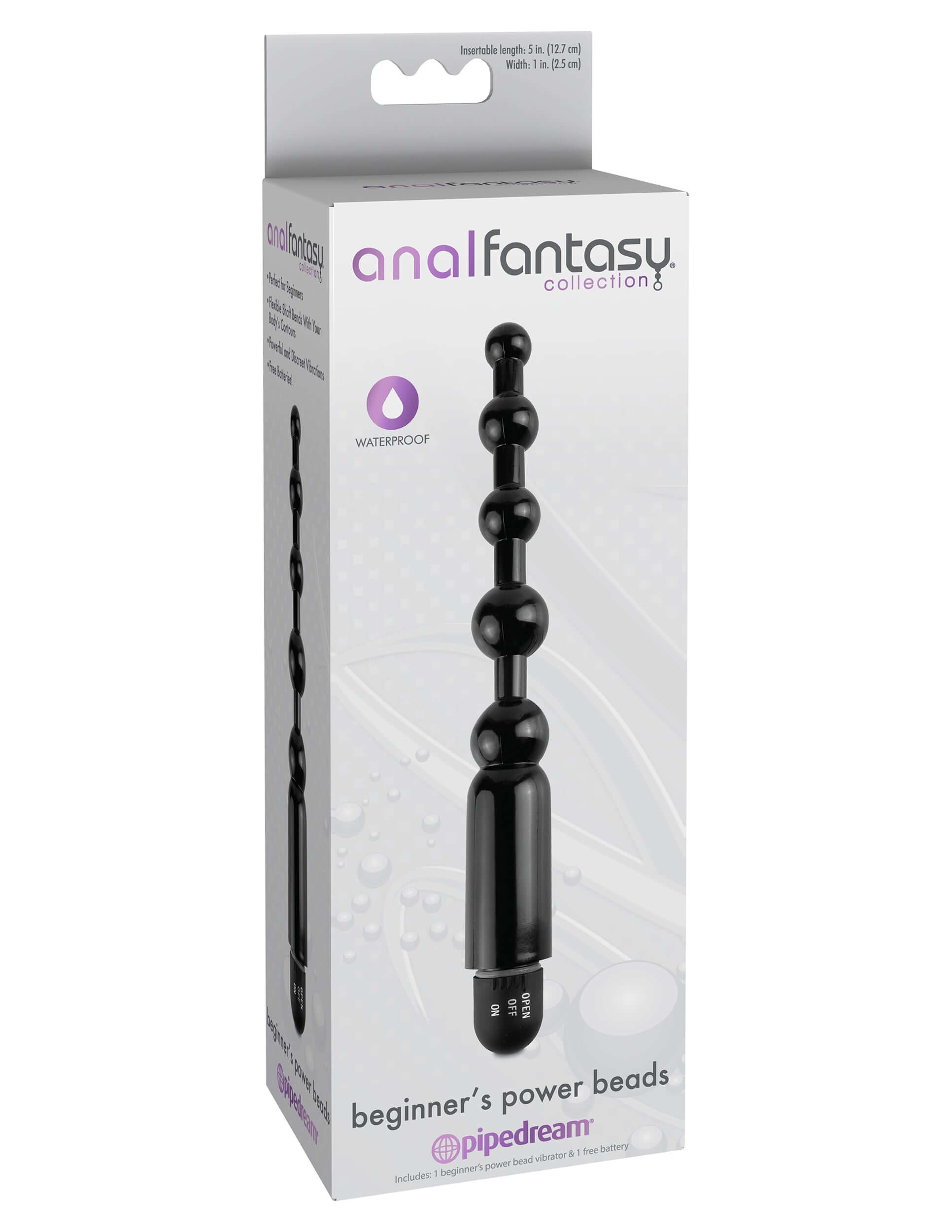 Anal Fantasy Collection Beginners Power Beads - Black-2