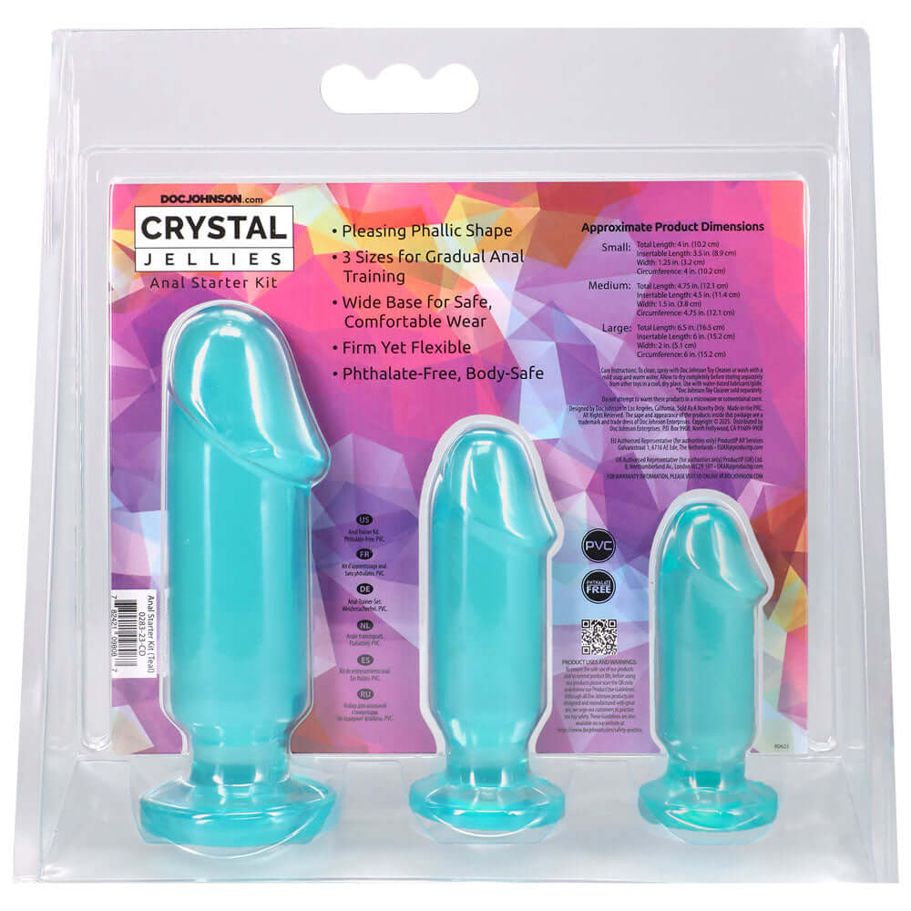 Crystal Jellies - Anal Starter Kit - Teal-0