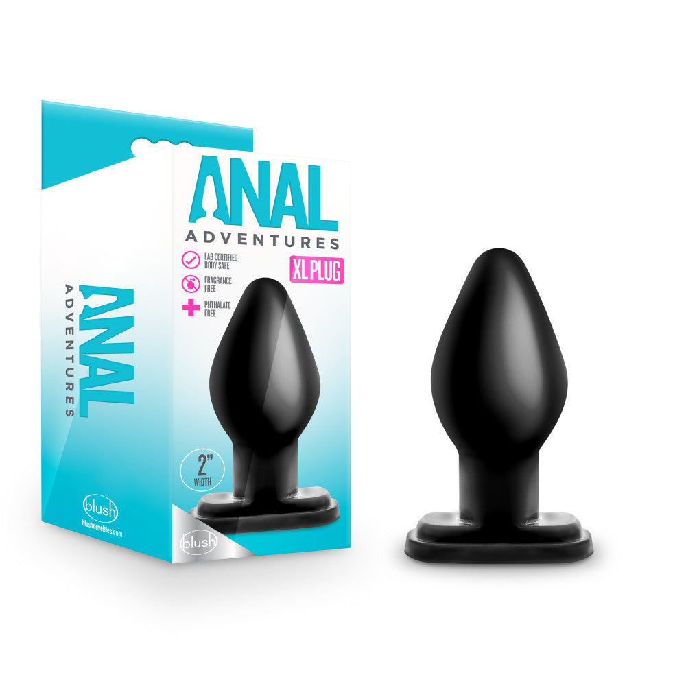 Anal Adventures - XL Plug - Black-1