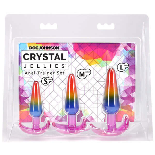 Crystal Jellies - Anal Trainer Set - Rainbow-0