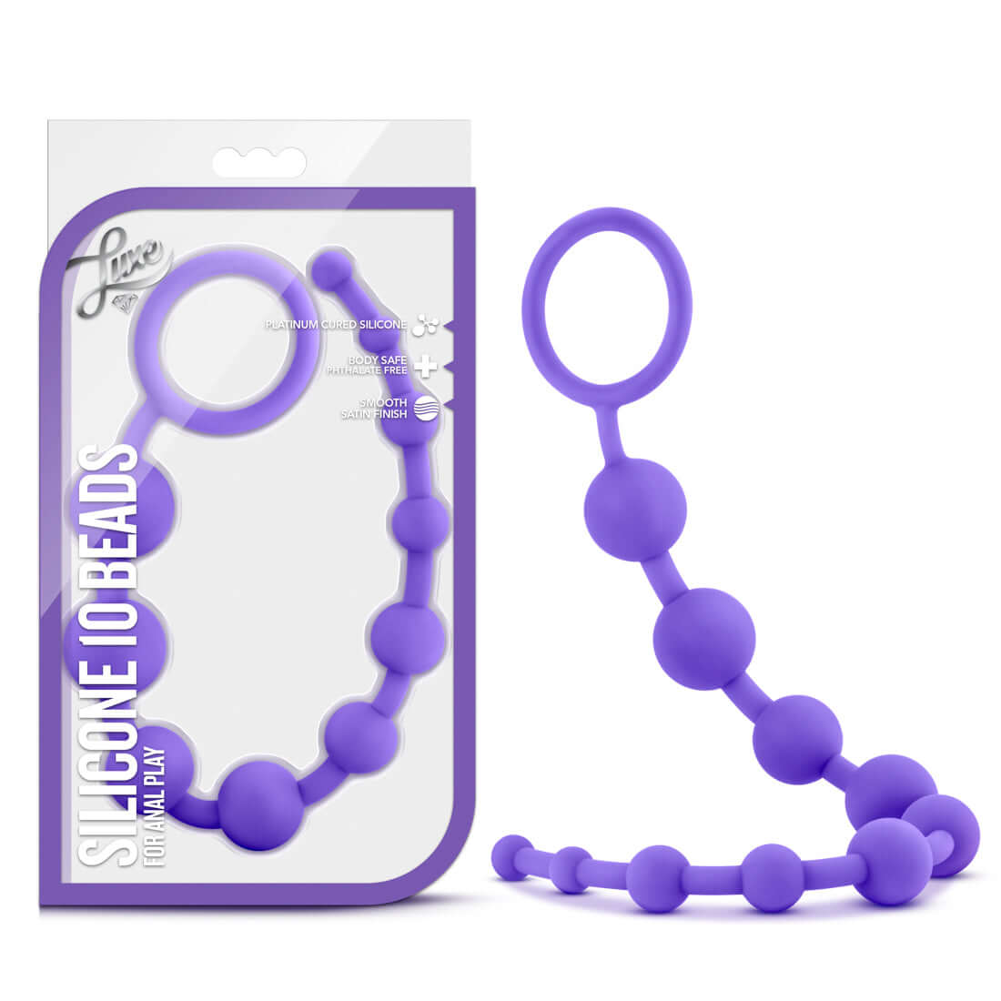 Luxe Silicone 10 Beads - Purple-1