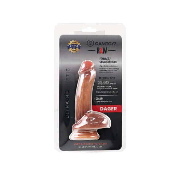 Raw Dildo Ultra Realistic Dager - Brown-2
