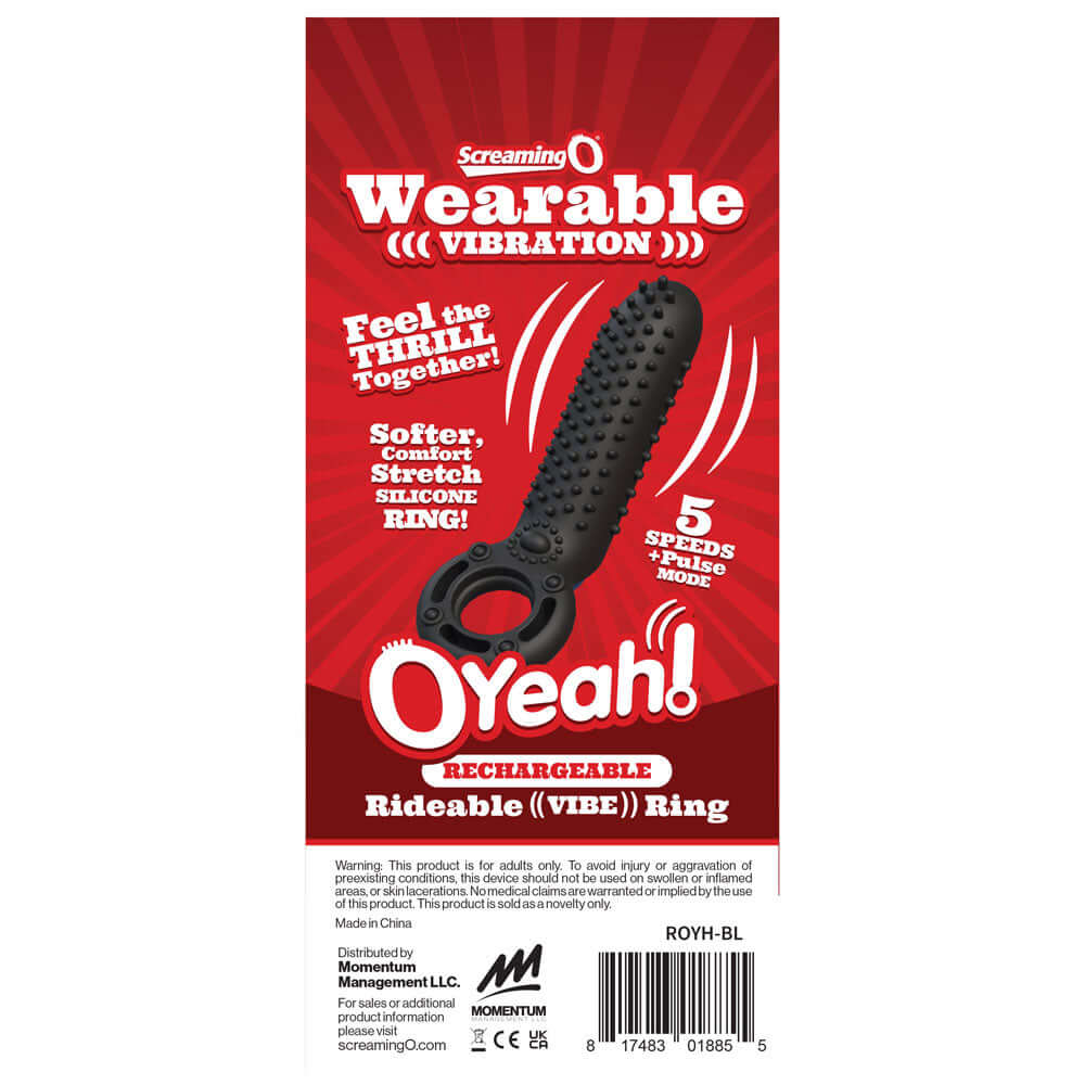 Rechargeable O Yeah Silicone - Black-1