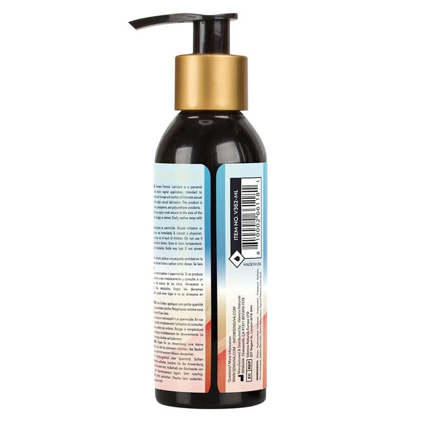 Natural Water-Based Personal Lubricant Orange Creamsicle 4 Oz