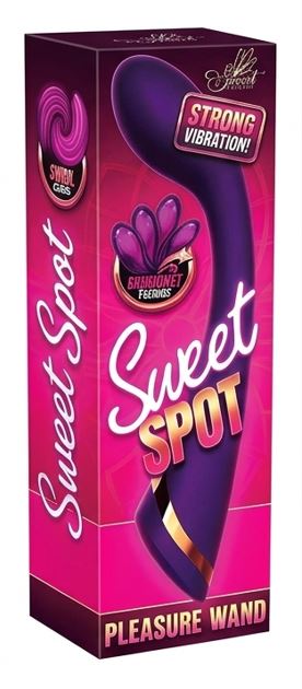 Sweet Spot Powerful Pleasure Wand packaging featuring strong vibrations and elegant design.