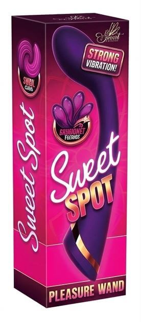 Sweet Spot Powerful Pleasure Wand packaging featuring strong vibrations and elegant design.