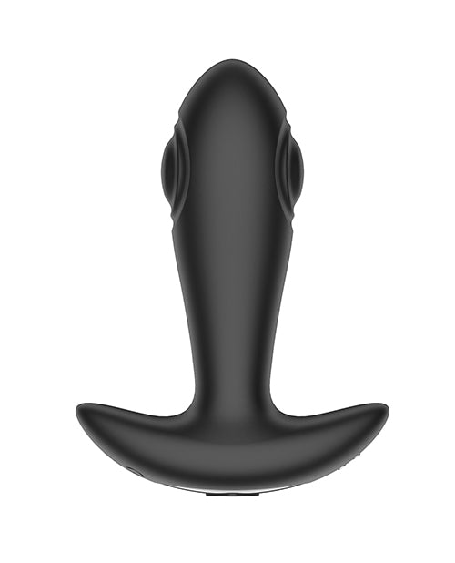 Secwell Reggie Tapping Anal Plug Black features a sleek, body-contoured design for enhanced anal pleasure.