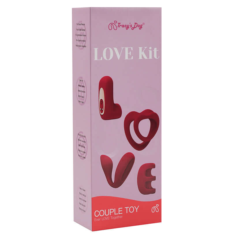 Tracys Dog Love Vibrators Kit featuring the LOVE couple toy collection.