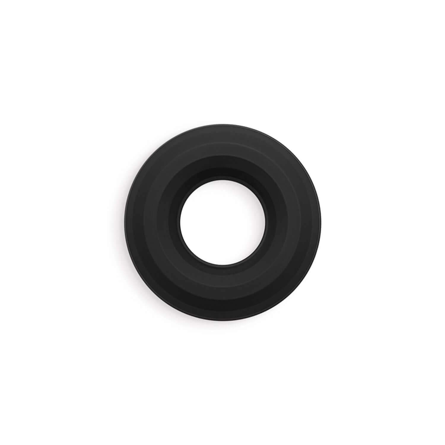 Renegade Fireman Ring Medium Black - Comfortable liquid silicone ring for prolonged performance and heightened climax