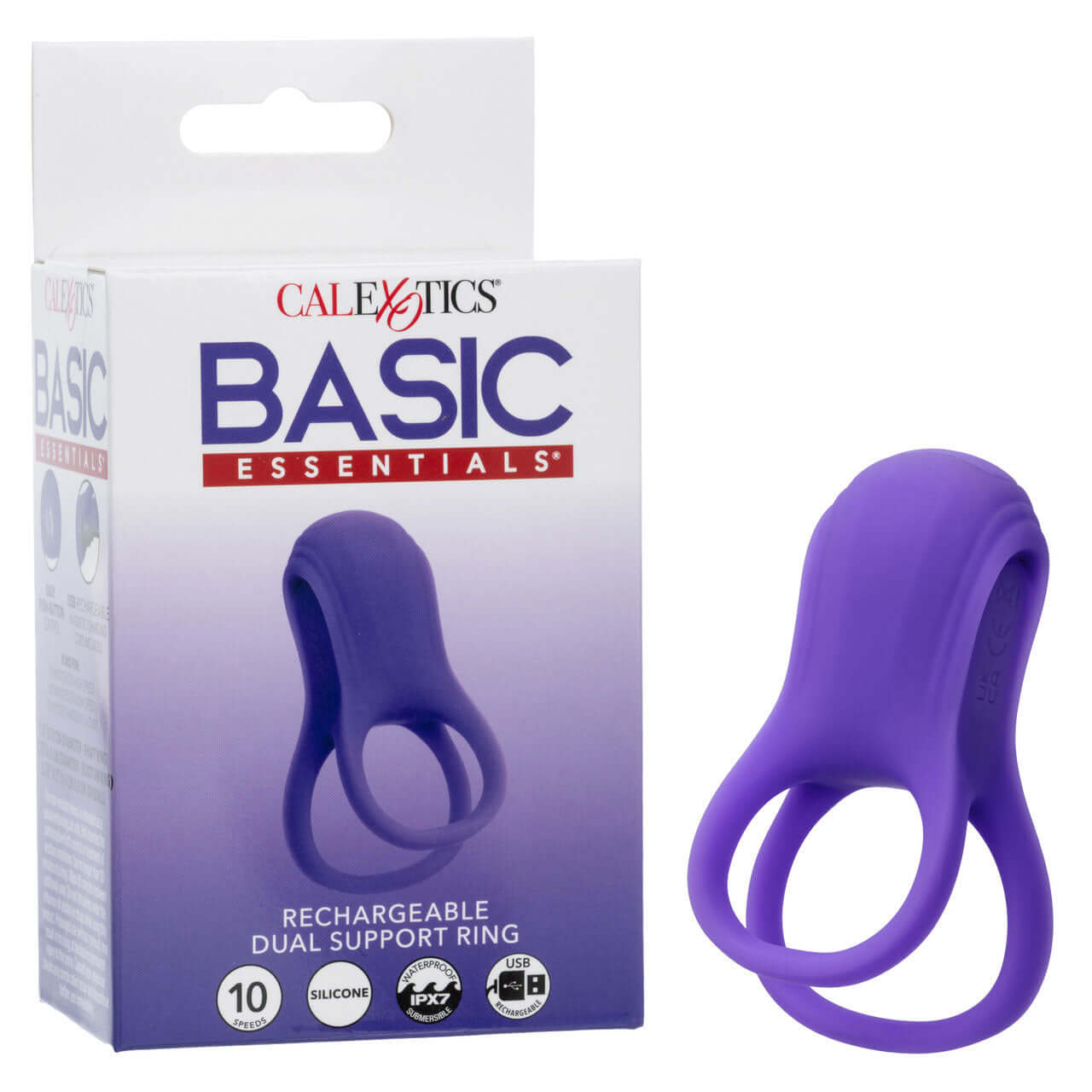Basic Essential Rechargeable Dual Support Ring - Purple-1