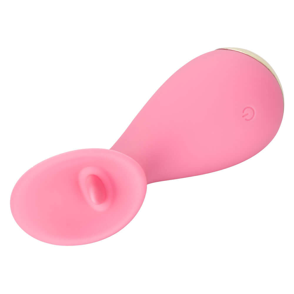 Slay Tickle Me Clitoral Massager in pink, designed for precise clitoral stimulation and travel-friendly use.
