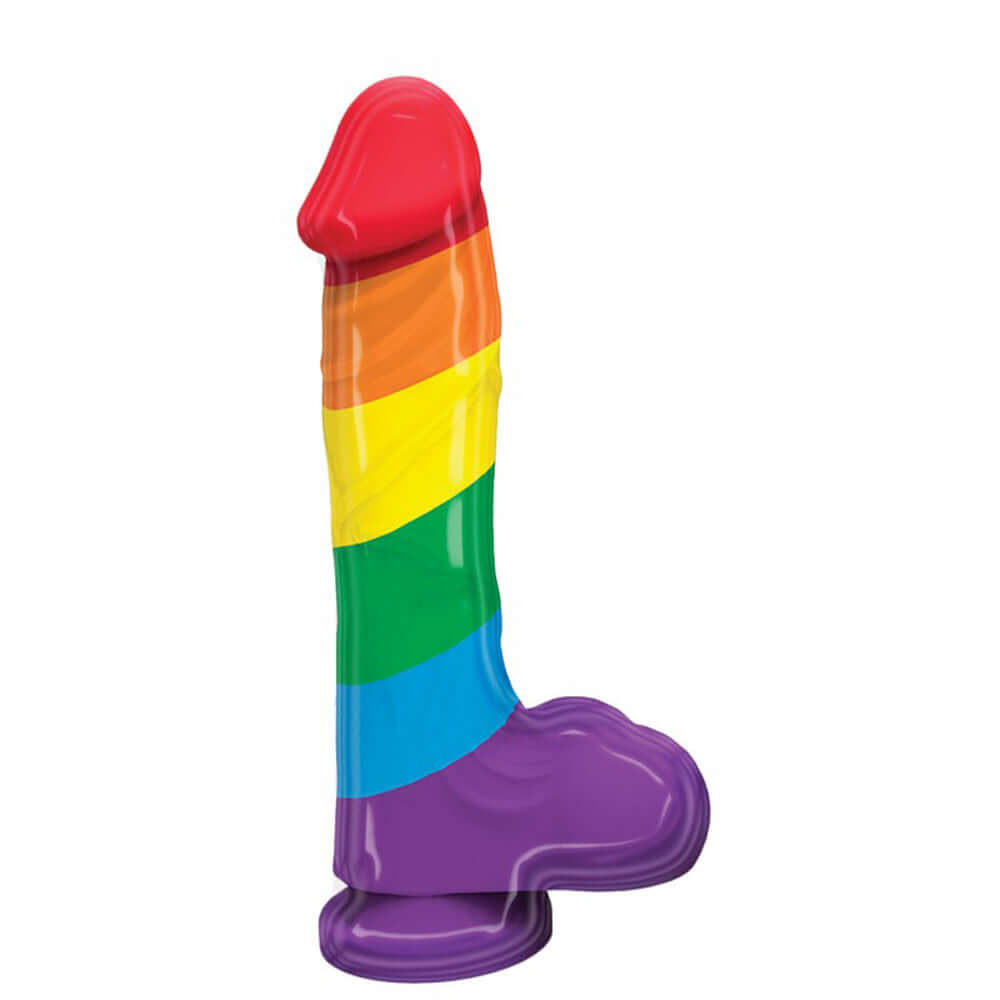 Pumped Rainbow Silicone Dildo-0