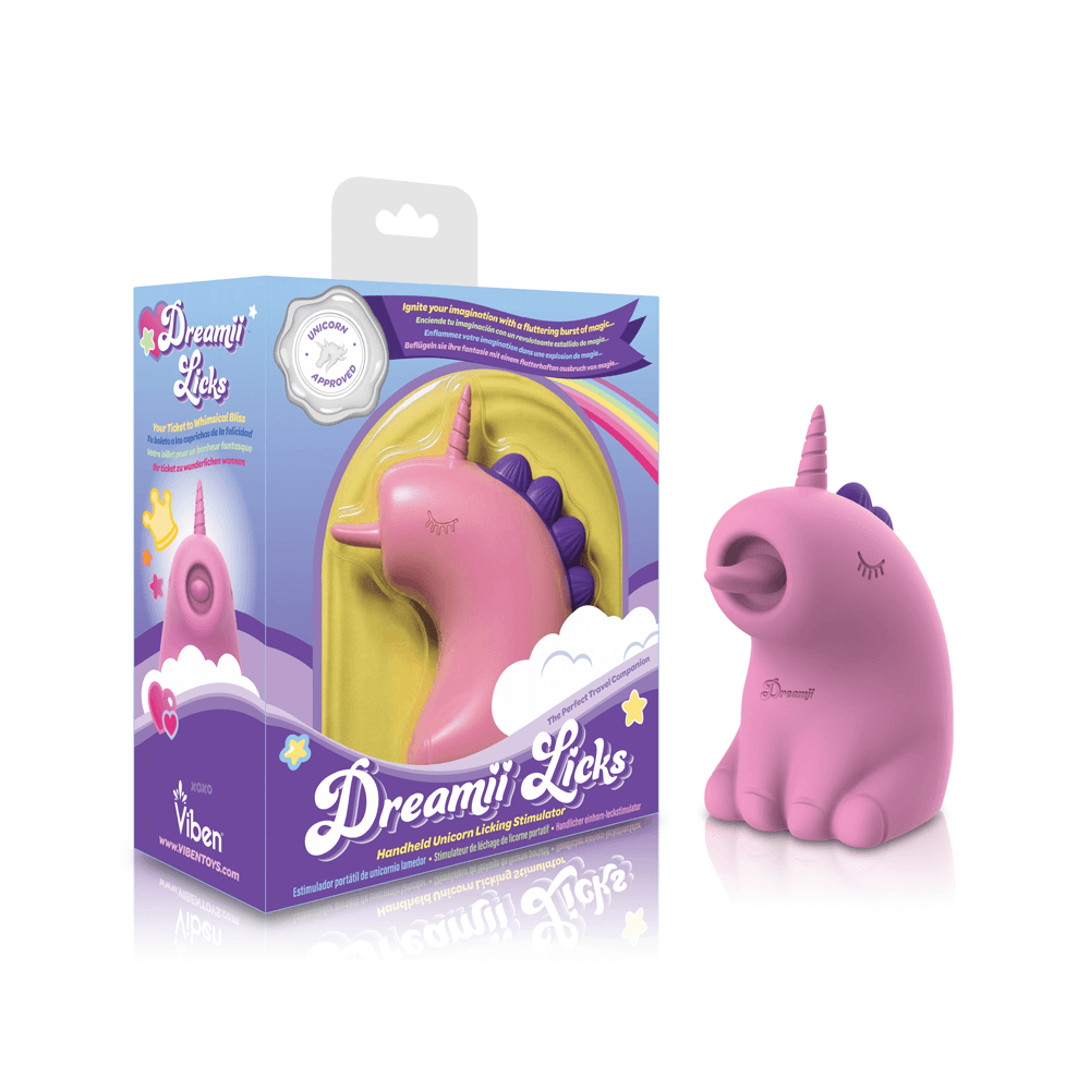 Dreamii Licks Licking Unicorn Stimulator - Mystical Pink-0