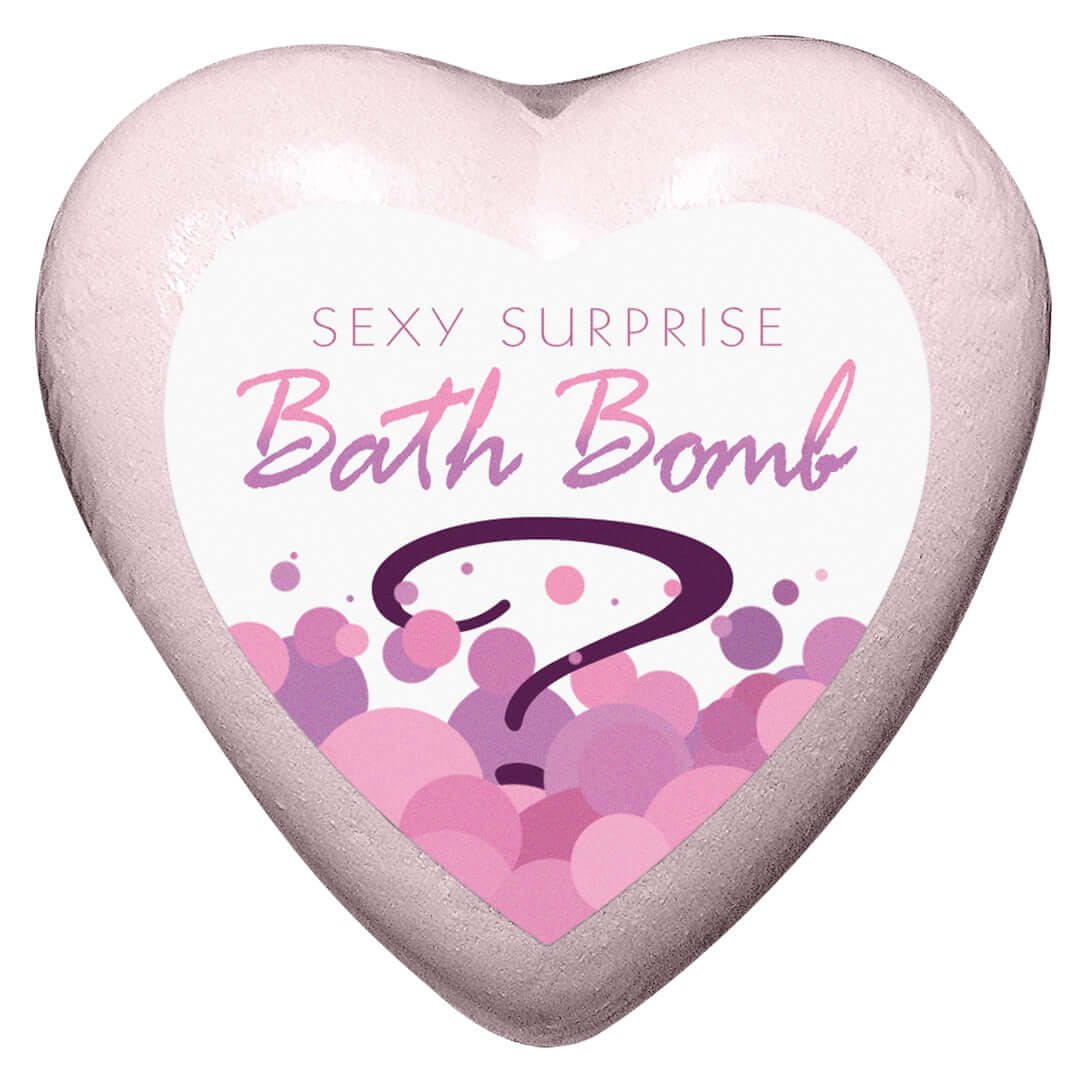 Sexy Surprise Bath Bomb heart-shaped bath bomb with playful design and sweet scent.