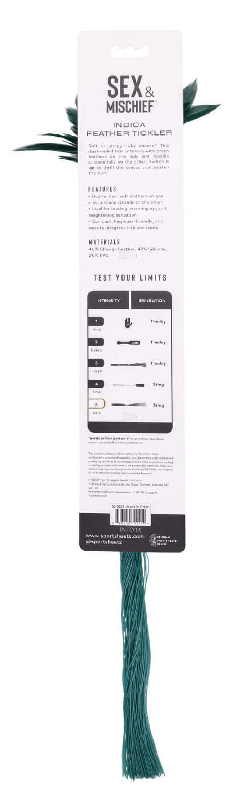 Indica Feather Tickler - Green-0