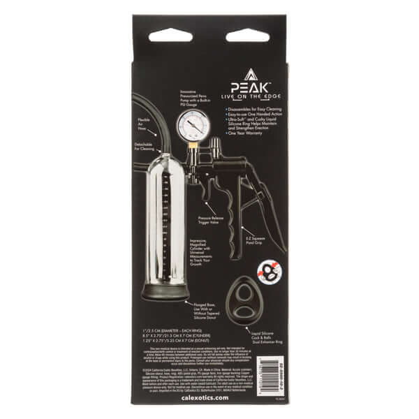 Peak Magnified Gauged Pump System - Black-0